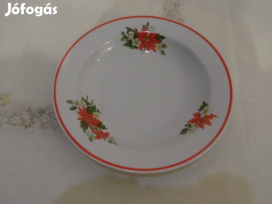 Zsolnay porcelán Karácsonyi mélytányér