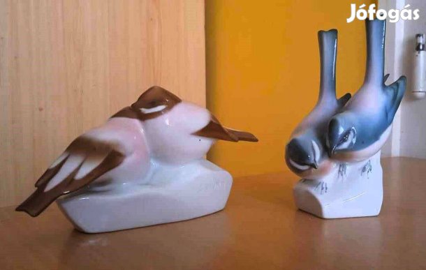Zsolnay porcelán Sinkó tervezte cinkepárok, 2 db