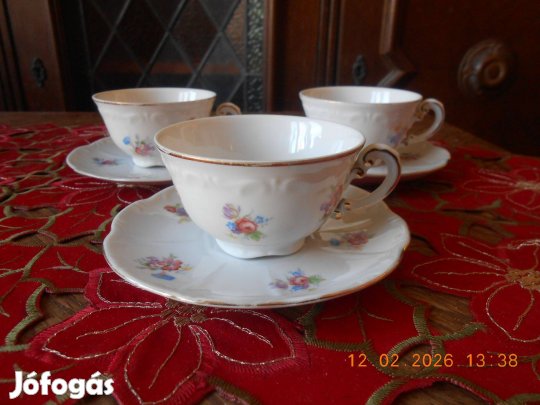 Zsolnay porcelán antik kávés csésze