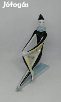 Zsolnay porcelán art deco bohóc!