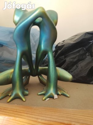 Zsolnay porcelán béka