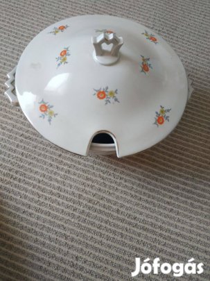 Zsolnay porcelán leveses tál