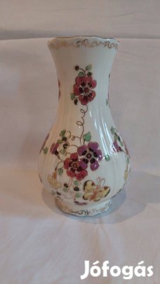 Zsolnay porcelán pillangós váza