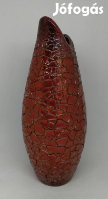 Zsolnay porcelán repesztett eozin váza!