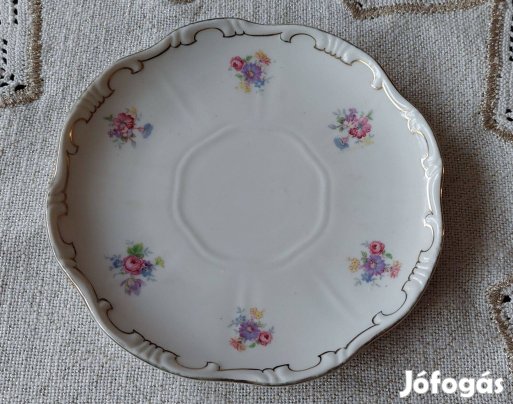 Zsolnay porcelán teás alátét pajzspecsét