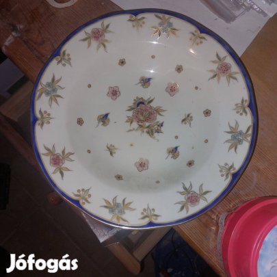 Zsolnay tál virág mintás ár csökkenés