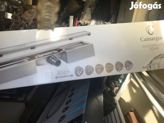 Zuhany folyoka , matt fekete camargue csaptelep hozza passzoló spot