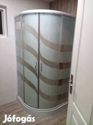Zuhany kabin,íves tus tálca , bontott 