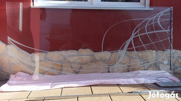 Zuhanyfal+zuhanytálca