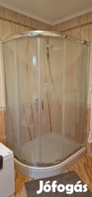Zuhanykabin íves 110x90cm