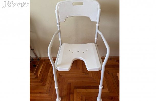 Zuhanyzószék karfával, háttámlával