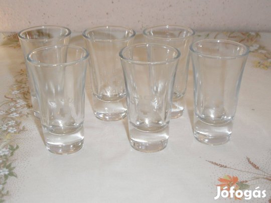 Zwack Unicum üveg pohár ( 6 db. )