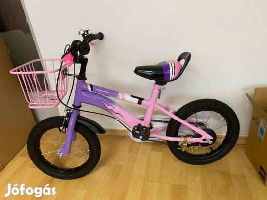"14 lila rózsaszín kerékpár kislánynak