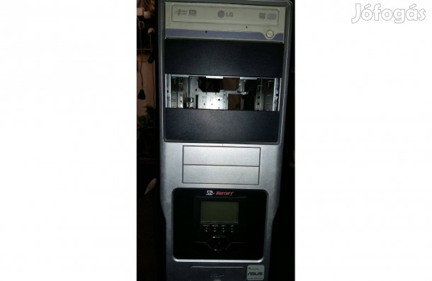 (2) 4/6. Számítógép. ház.szellöztetővel,DVD-CD író- olvasó ,kijelző