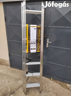 3x7 fokos többcélú alumínium kitolható létra,új.