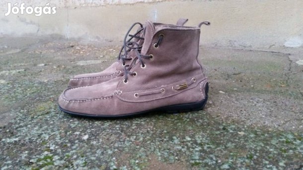 (43-as) Ricco női bundás velúr boka mokaszin bőrcipő