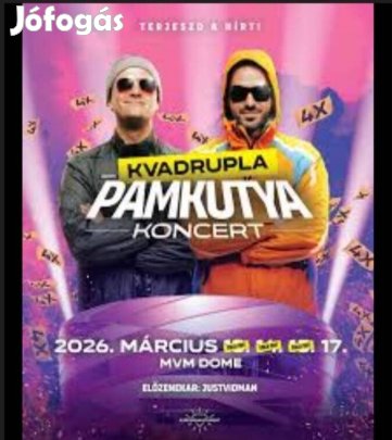 4. Pamkutya koncert 2 db jegy