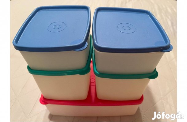 (5 db) Tupperware fagyasztó társ hüsi edény tároló doboz szett fedővel