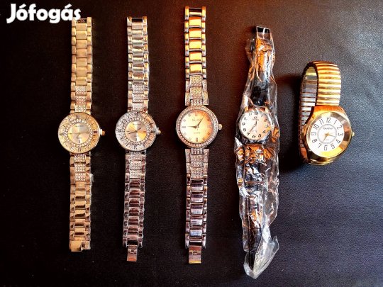 -80%!!!Végkiárusítás!!! Ingyen Szállítás!!! 5db Új, női karóra