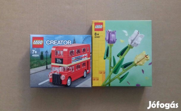 j LEGO Creator 40220 London busz 40461 Tulip nok. Duplo Friends