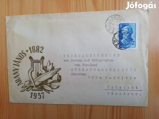 "Arany János" 1957-es FDC futott