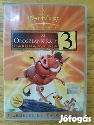 Az Oroszlánkirály 3 duplalemezes újszerű dvd 