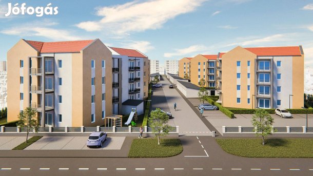 "B" épület. 1. emelet, 47 m2, 1+1 szobás, 7 m2 erkély, A++ besorolás!!