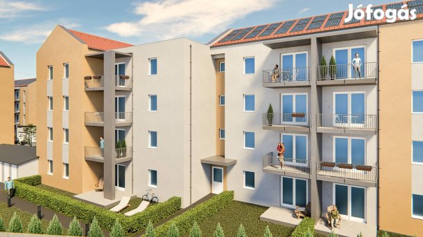 "B" épület. 2. emelet, 47 m2, 1+1 szobás, 7 m2 erkély, A++!