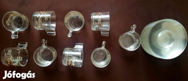 "Borgonovo Glass", olasz kávés poharak 20260402