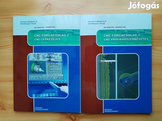"CNC Gépkezelés és Programozás" 2 db Ipari szakkönyv