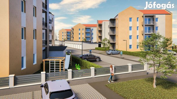 "C"épület. 2. emelet,34 m2, 1+1 szobás, 6.40 m2 erkély, A++ besorolás!