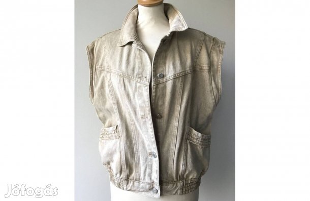 (Ciminy, Paris) Női, farmer mellény. (drapp szín) M-es