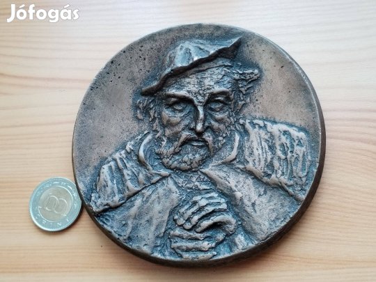 "Csontvári Kosztka Tivadar" Öntött bronz érem jelzett ritka db