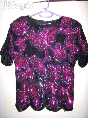 "Di Lorenzo" alkalmi felsők gazdagon flitterezett-gyöngyözött, 2 db