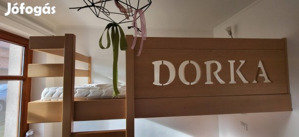 "Egyedi tömörfa Galériás ágy  / Emeletes ágy. ""Dorka"""