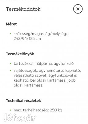 Eladó Boxspring Kanapéágy Mömax