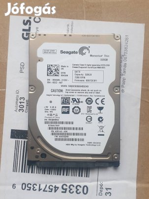 (Eladva)Seageate 320gb notebook hdd 100/100 foxpost nincs