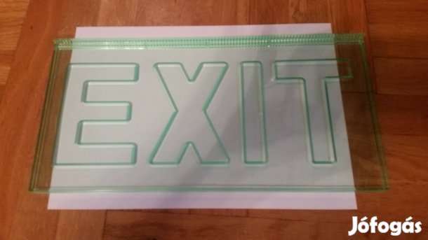 "Exit " feliratú műanyag átlátszó tábla 