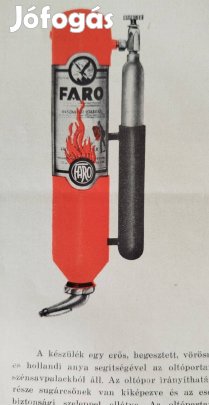 "Faro" tűzoltókészülék irat anyag