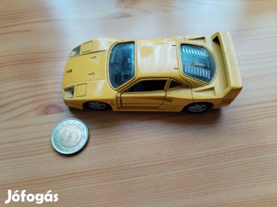 "Ferrari" régi Sárga kisautó szép db