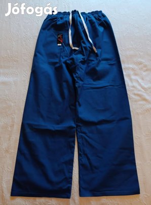 "Fujimae" Kék Pamut Erős Karate / Küzdősport Training Férfi Nadrág