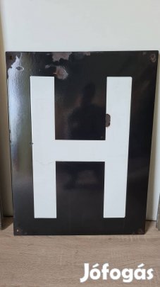 "H" zománctábla