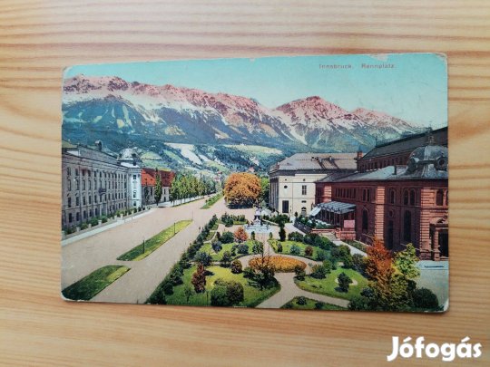 "Hotel Neue Post Innsbruck" 1910-es képeslap ritka db