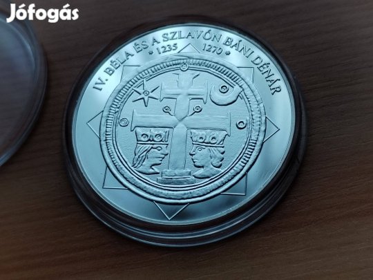 "IV Béla és a Szlavón Báni Dénár" ezüst emlékérem