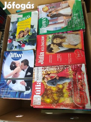Kb. 2400 db Romana, Júlia, Tiffany, stb romantikus füzetek eladó