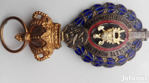 "Koronás Belga" Régi kitüntetés szép db