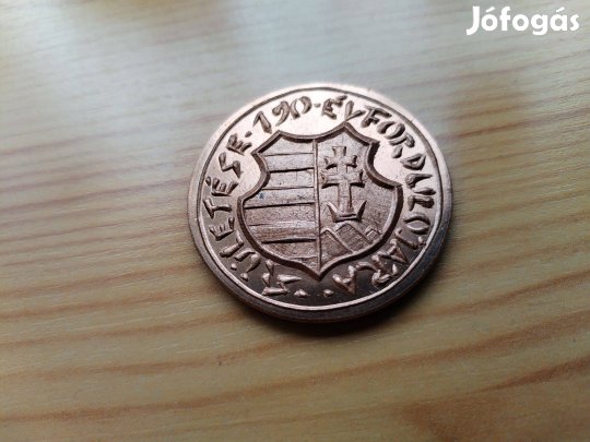 "Kossuth Lajos" bronz emlékérem Ifj.Szlávits László alkotása