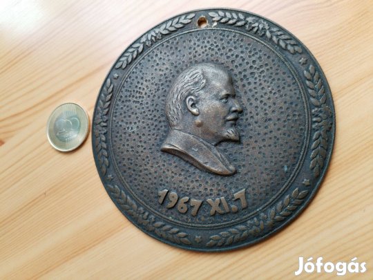 "Lenin" plakett 1967-es kiadású nagyméretű