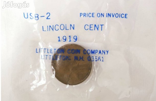 'Lincoln cent 1919' Littleton Coin Company - bontatlan