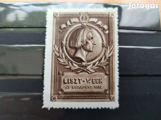 "Liszt Ferenc" 1932-es Levélzáró bélyeg ritka db